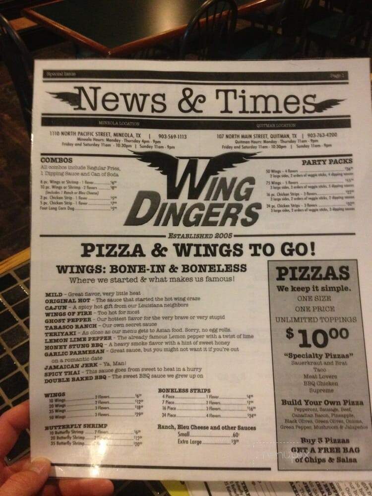 Wing Dingers - Quitman, TX