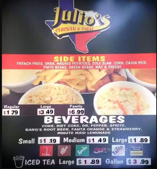 Julio's Chicken & Fish - Terrell, TX