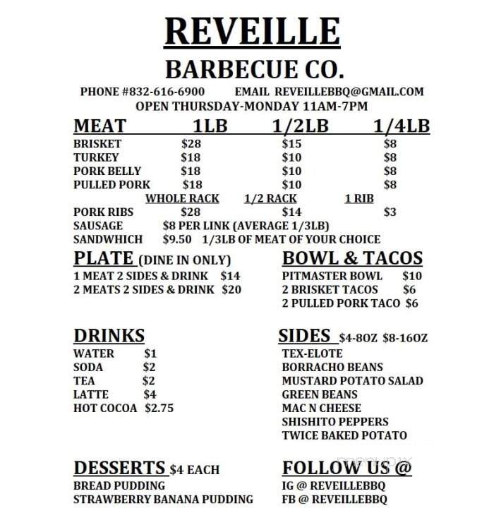 Reveille Barbecue - Pinehurst, TX