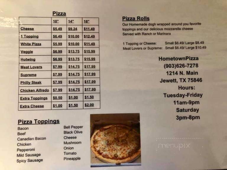 Hometown Pizza - Jewett, TX