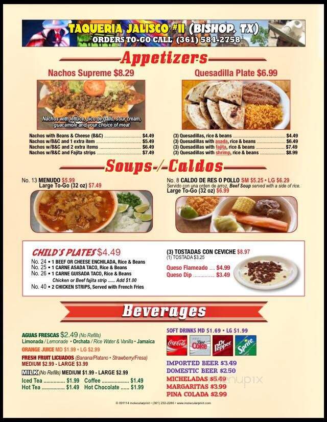 Taqueria Jalisco - Bishop, TX