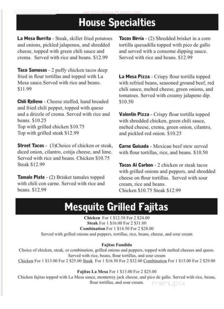 La Mesa Mesquite Grill - Joshua, TX