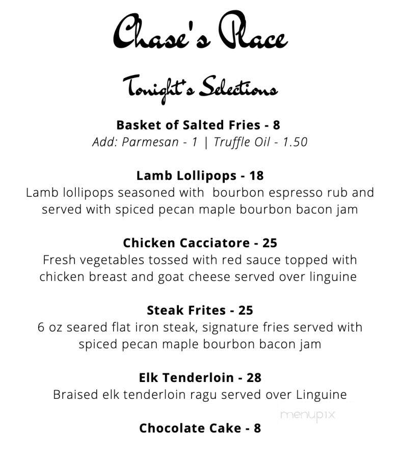 Chase's Place Cocktails + Kitchen - Fredericksburg, TX