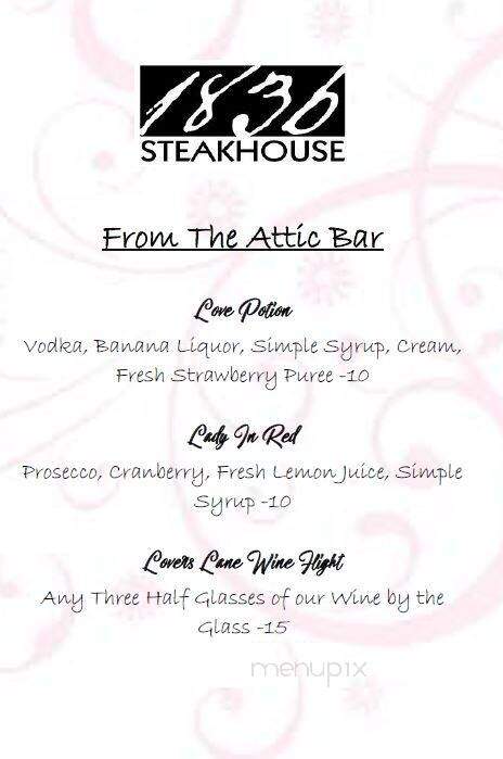 1836 Steakhouse - Huntsville, TX