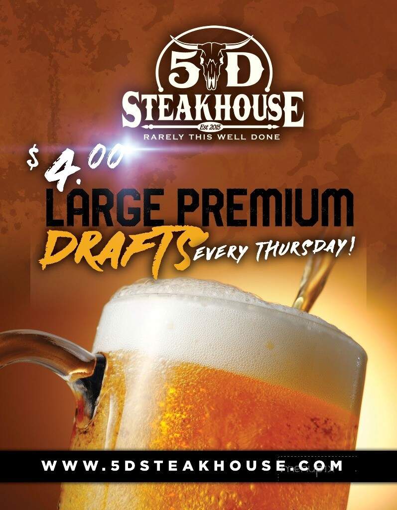 5D Steakhouse & Lounge - Yorktown, TX