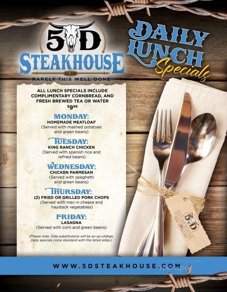 5D Steakhouse & Lounge - Yorktown, TX