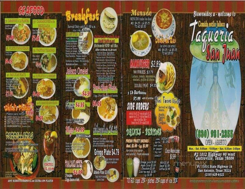 Taqueria San Juan - Castroville, TX