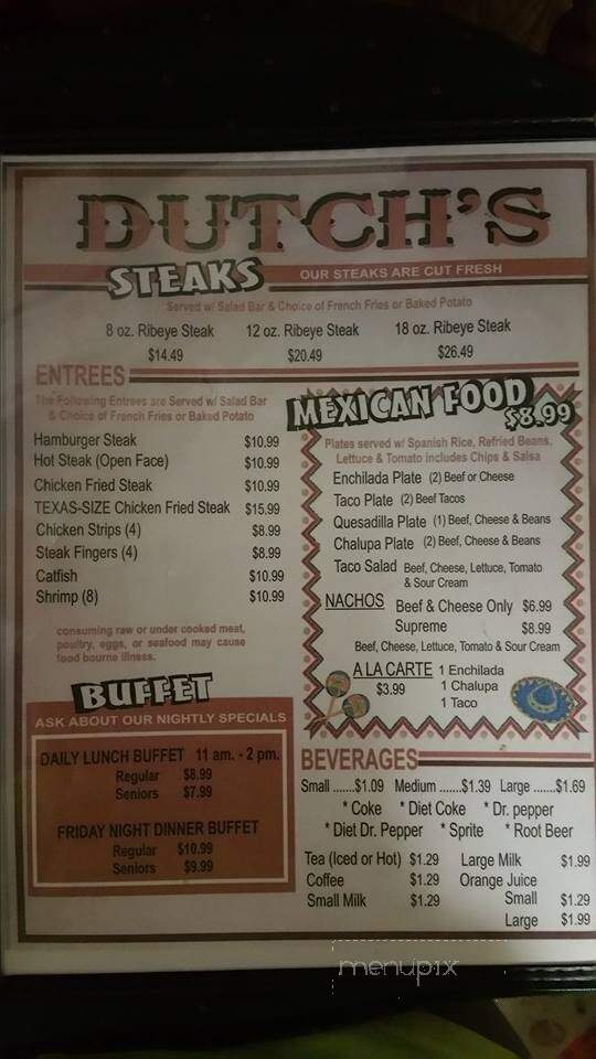 Dutch's Restaurant - Quanah, TX