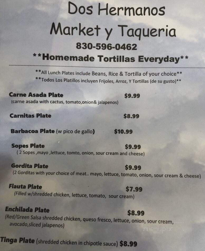 Dos Hermanos Market & Taqueria - Marble Falls, TX