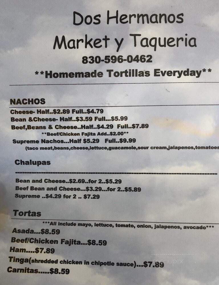 Dos Hermanos Market & Taqueria - Marble Falls, TX