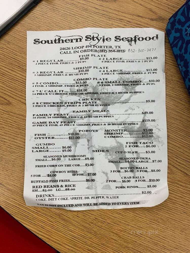 Southern Style Seafood - Porter, TX