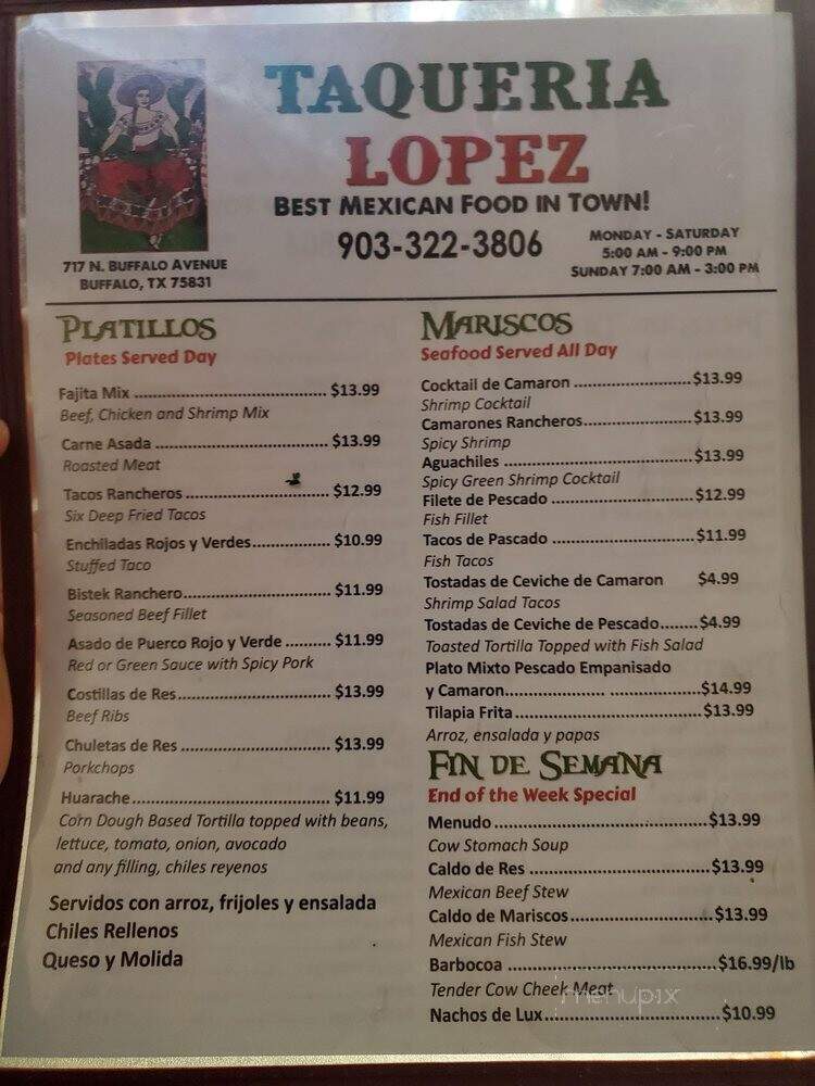 Taqueria lopez - Buffalo, TX