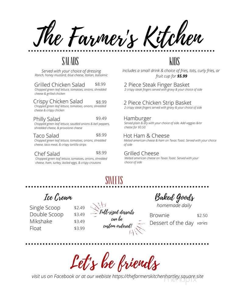 The Farmer's Kitchen - Hartley, TX