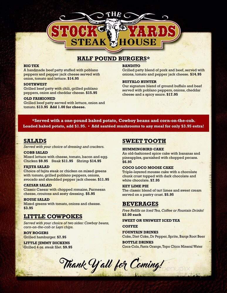 The Stockyards Steakhouse - Gladewater, TX