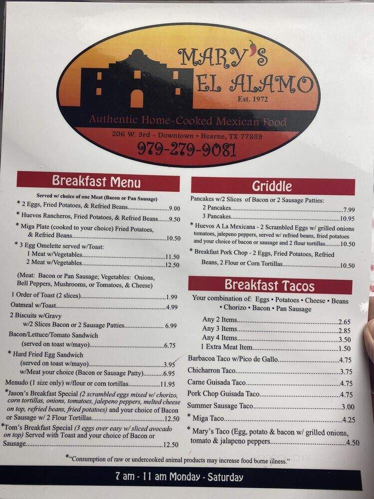 Mary's El Alamo - Hearne, TX