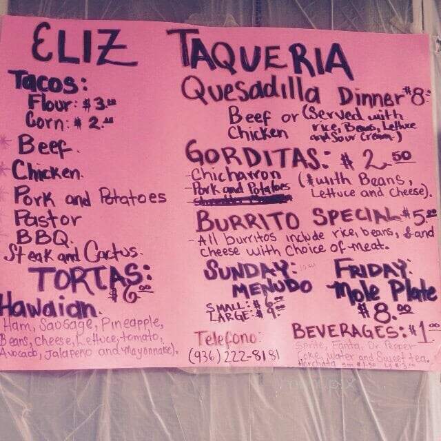 Eliz Taqueria - Crockett, TX