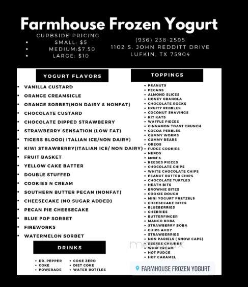 Farmhouse Frozen Yogurt - Lufkin, TX