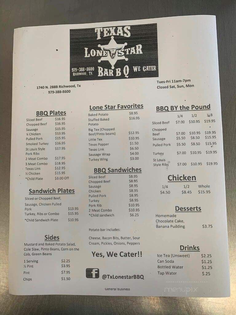 Lonestar Barbeque - Richwood, TX