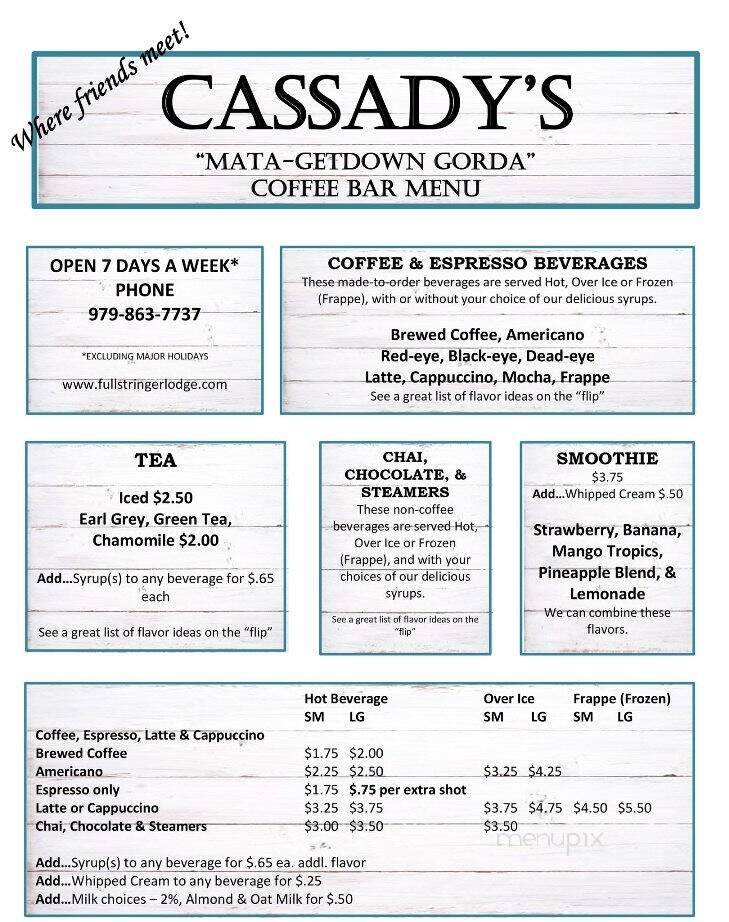 Cassady Cafe - Matagorda, TX