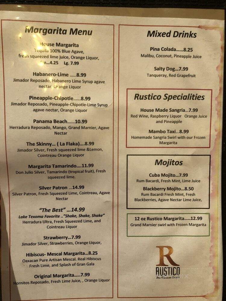 Rustico Restaurant - Denison, TX