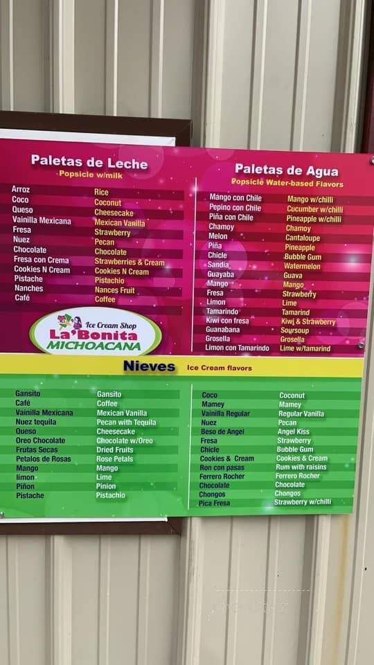 La'Bonita Michoacana - Lufkin, TX