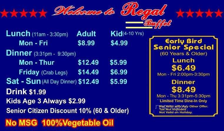 Regal Buffet - Lewisville, TX