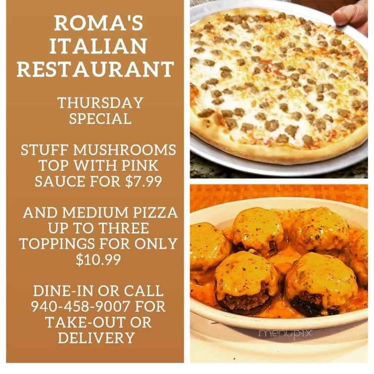 Roma's Italian Restaurant - Sanger, TX