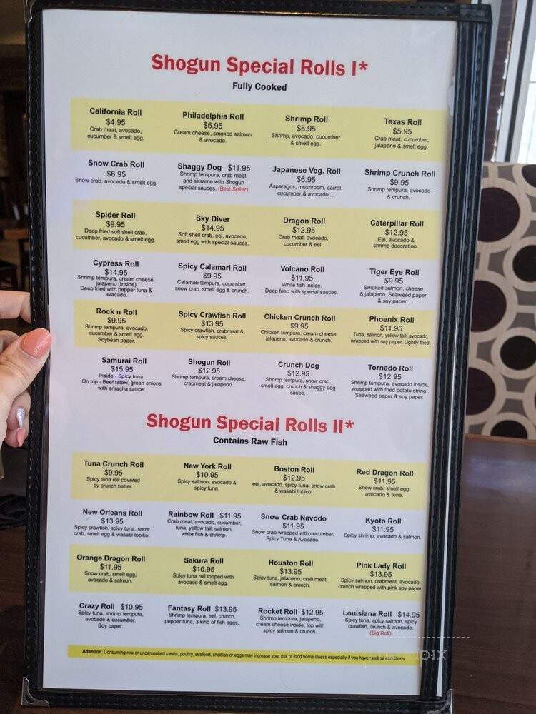 Shogun Japanese Grill & Sushi Bar - Katy, TX