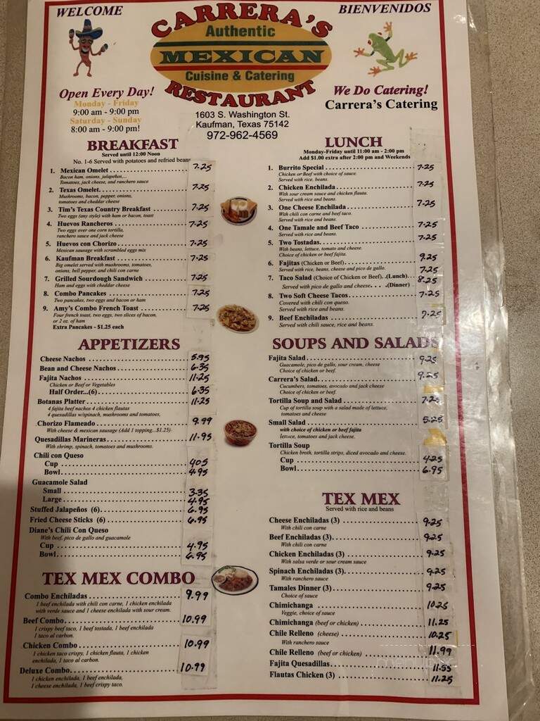 Carrera Mexican Cusine - Kaufman, TX