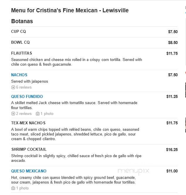 Christina's Mexican Restaurant - Lewisville, TX