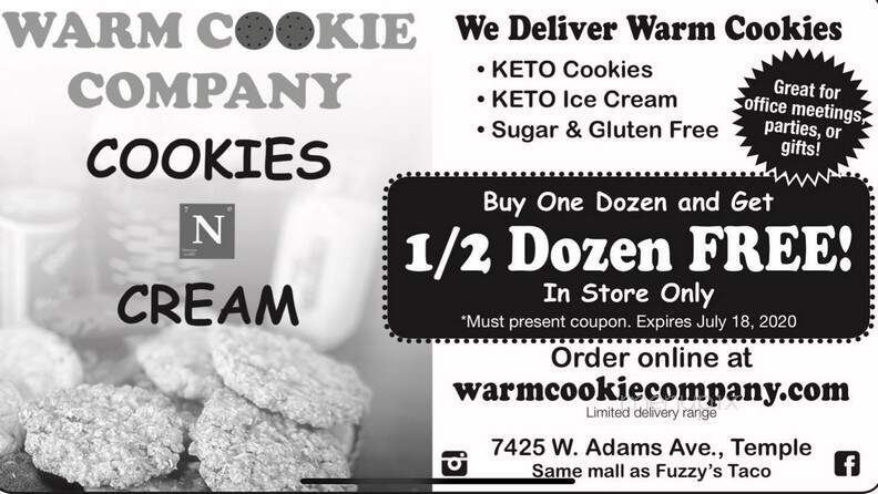 Warm Cookie Company - Temple, TX