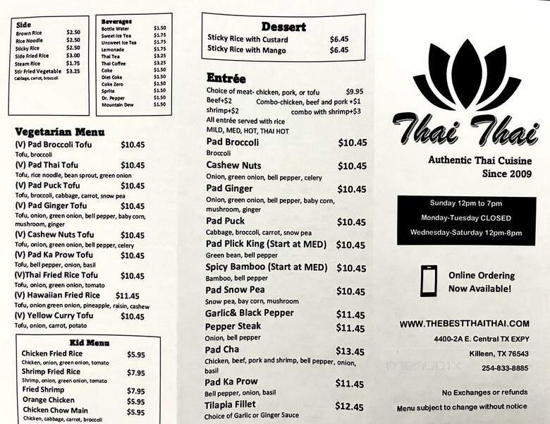 Thai Thai - Killeen, TX