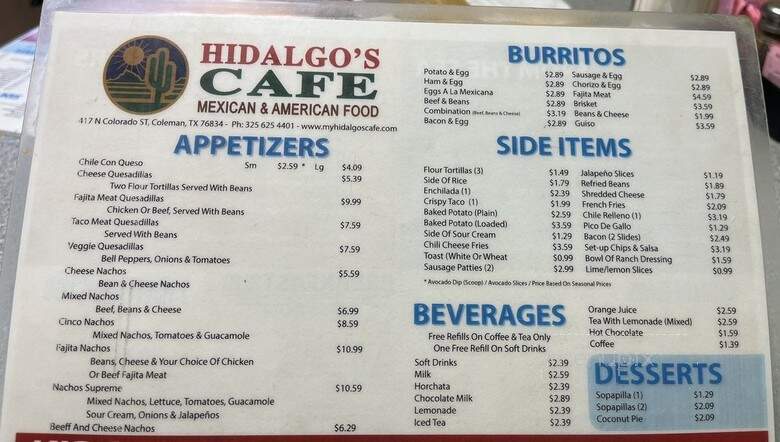 Hidalgo's Grill - Coleman, TX