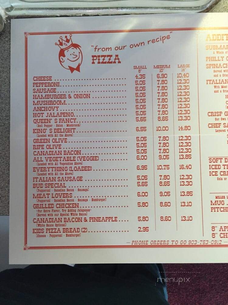 Pizza King - Longview, TX