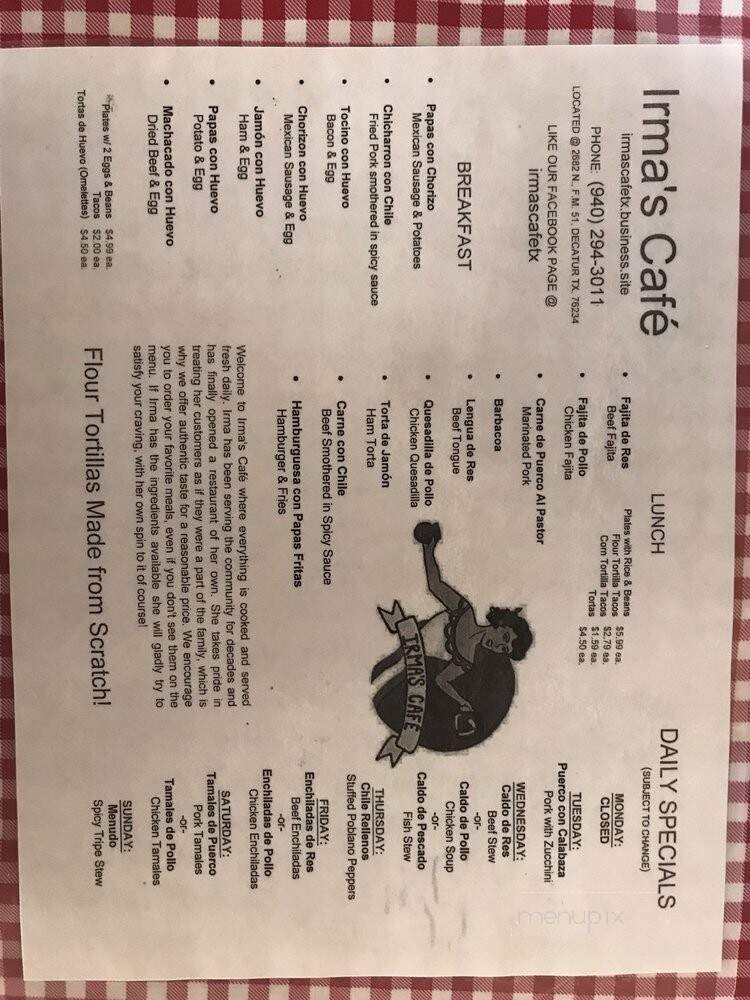 Irma's Cafe - Decatur, TX