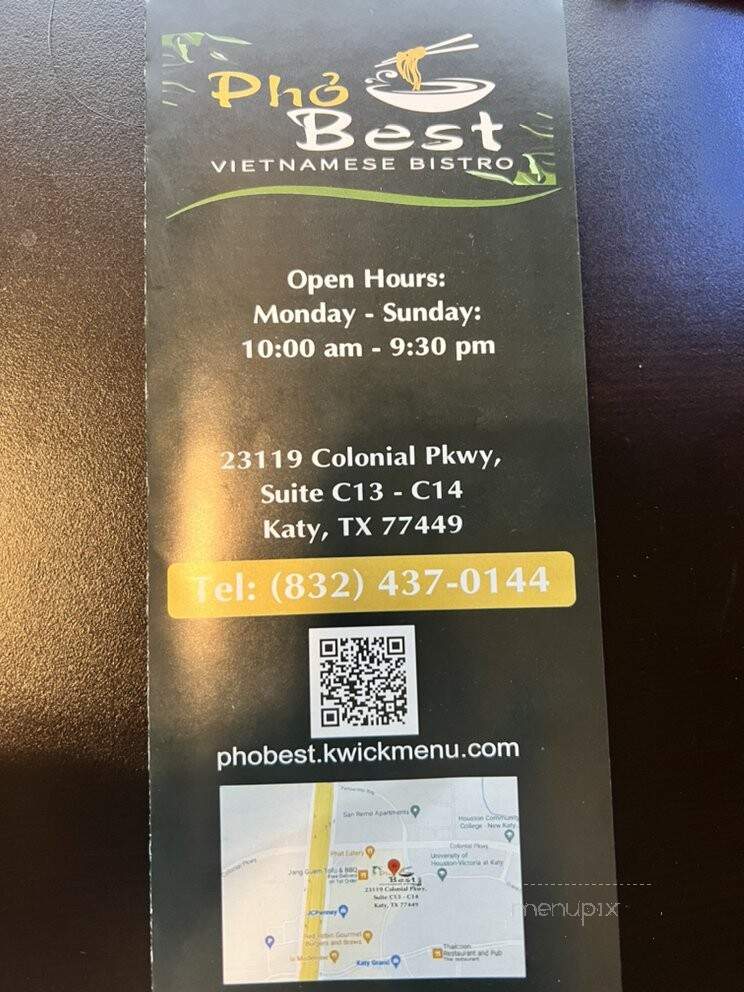 Pho Best - Katy, TX