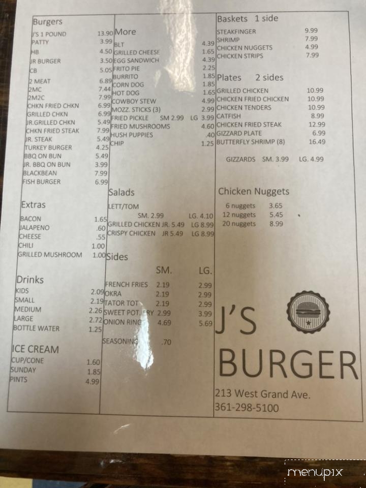 J's Burgers - Yoakum, TX