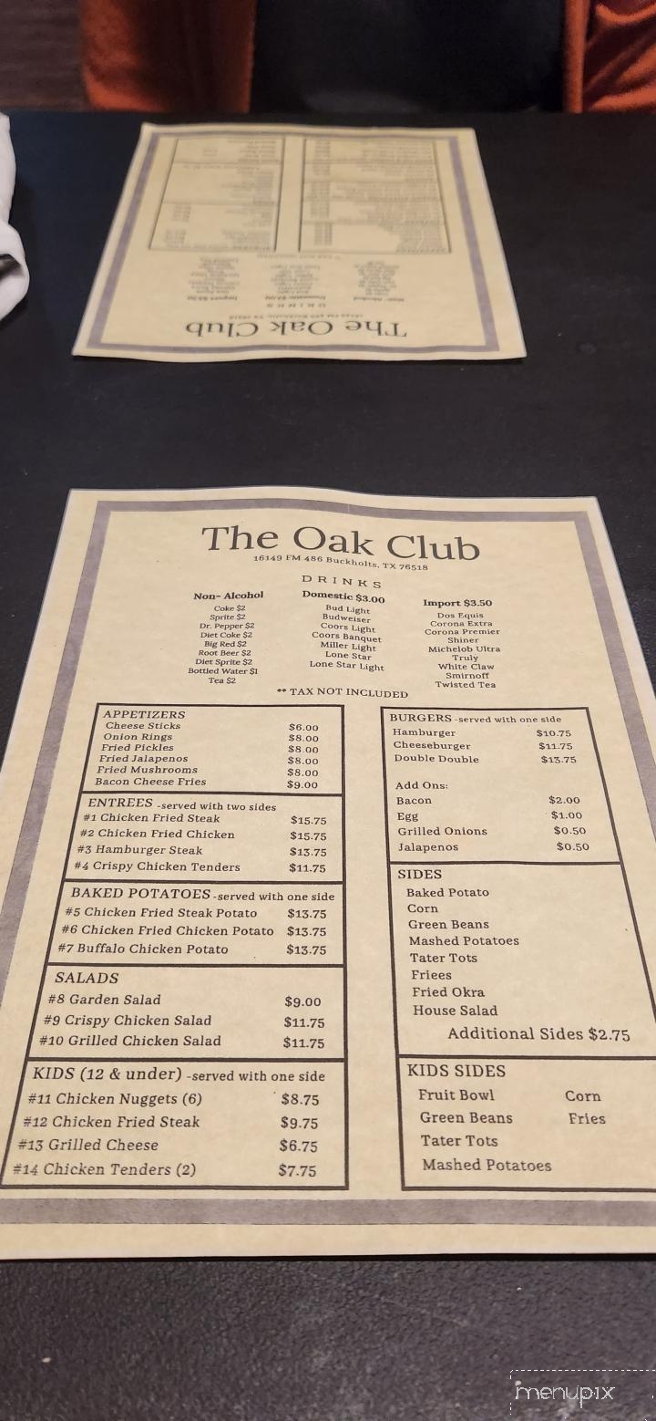 Oak Club - Buckholts, TX