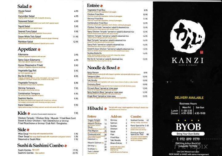 KANZI Sushi & Hibachi Restaurant - The Colony, TX