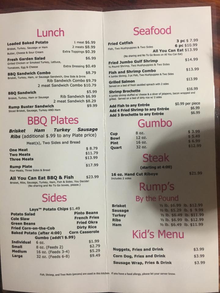 Rump's BBQ - Palestine, TX