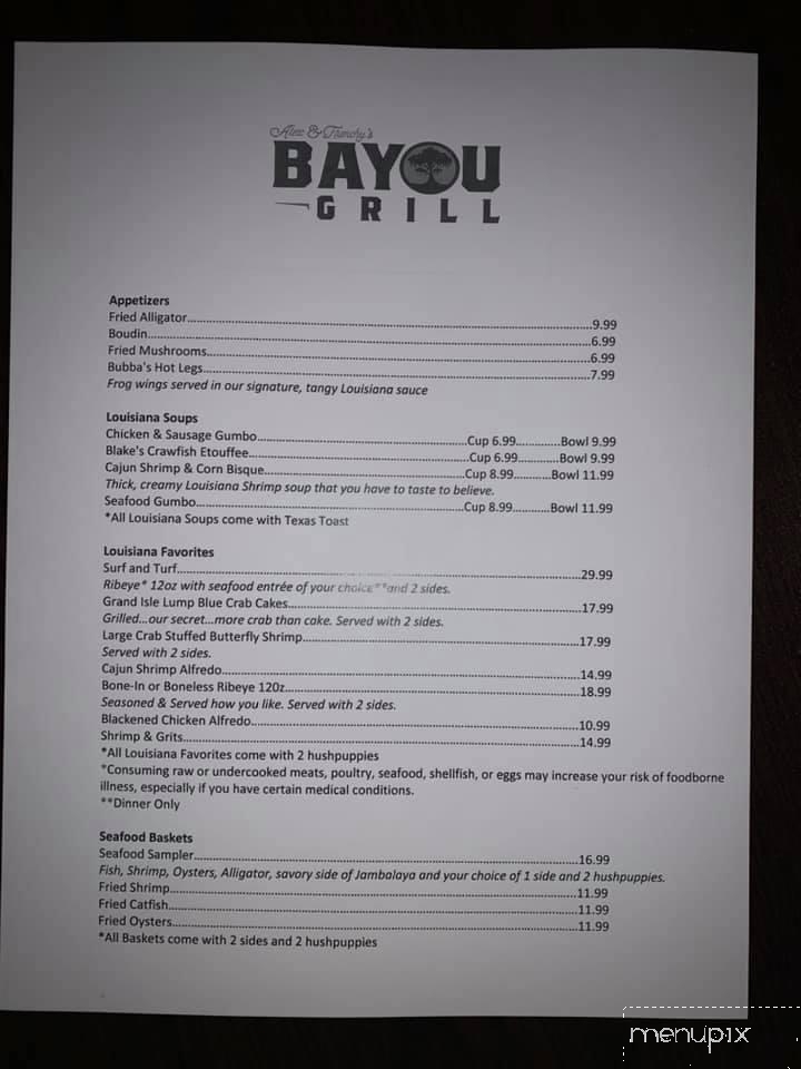 Alex and Frenchy's Bayou Grill - Lufkin, TX