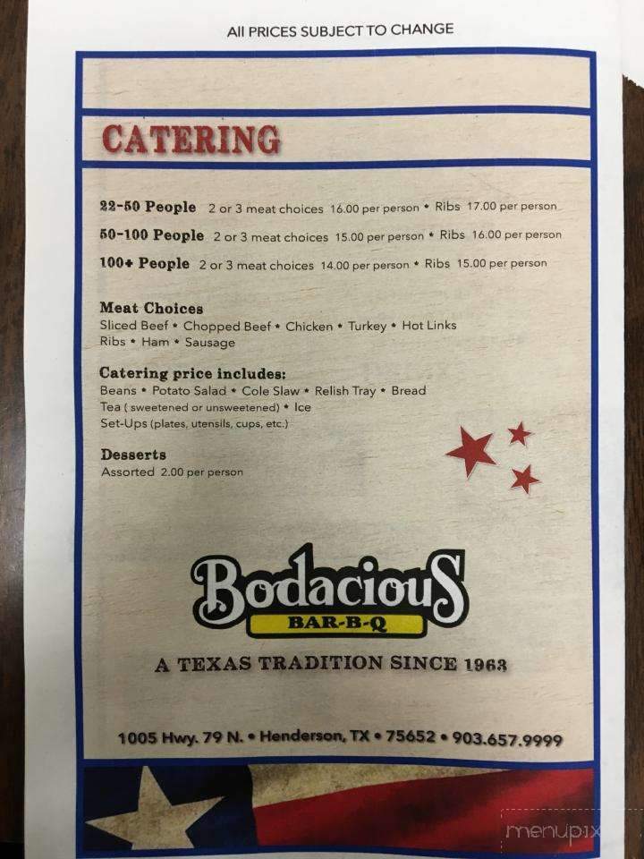 Bodacious Bar-B-Q - Henderson, TX