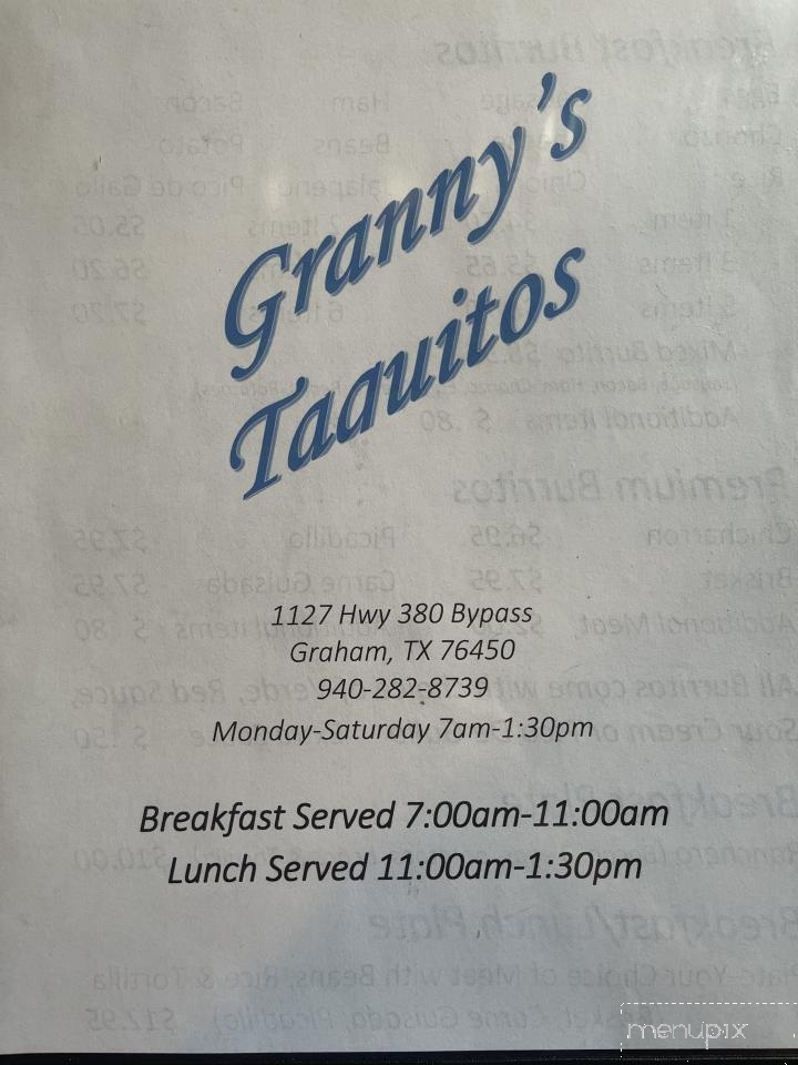 Granny's Taquitos - Graham, TX