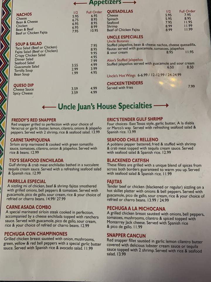 Uncle Juan's - Linden, TX